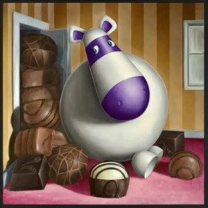 Chocolanche (Canvas on Board)